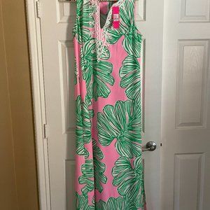 NWT Lilly Pulitzer Carlotta Maxi in Who let the fronds out. Size 16